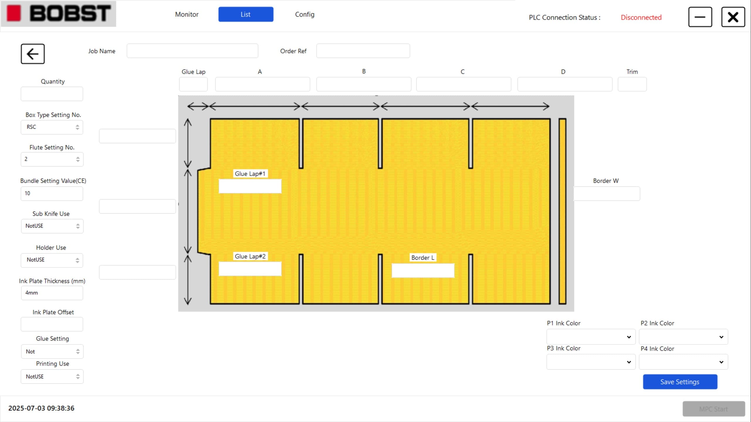 BOBST 스크린샷 2