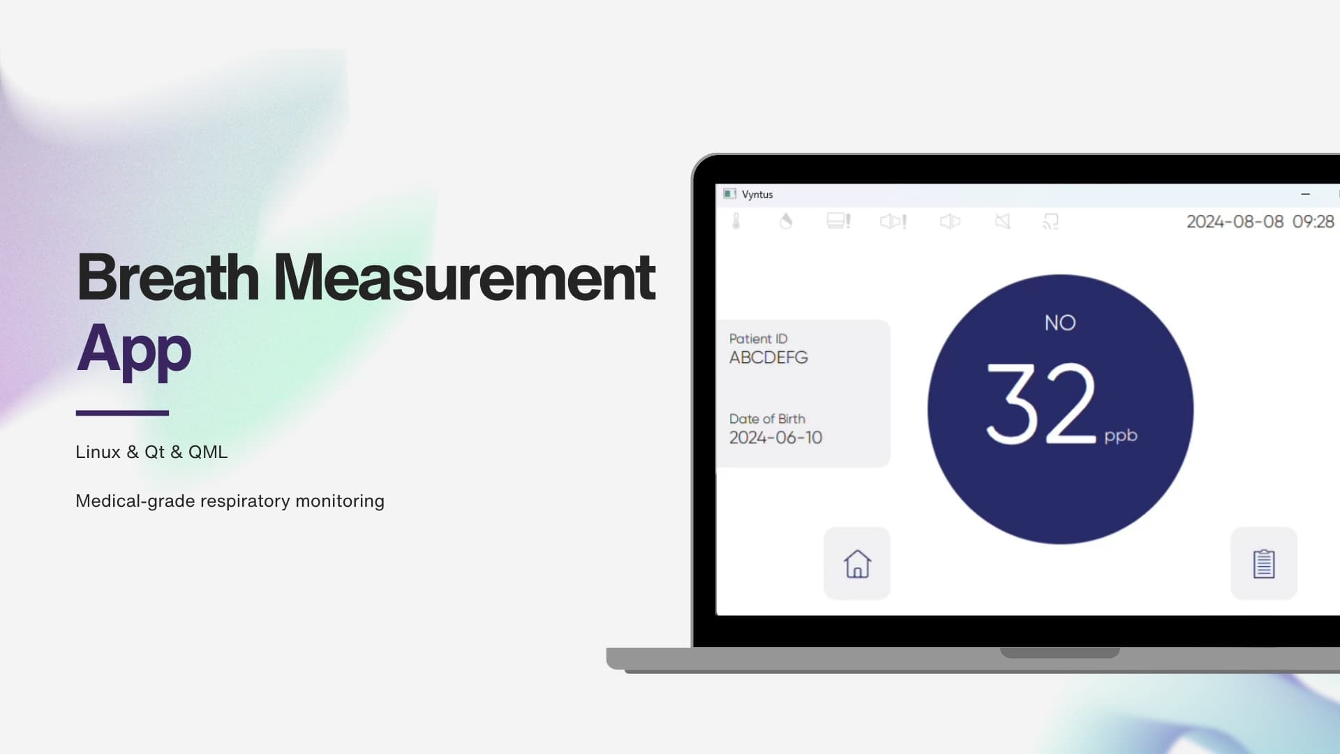 호흡기 QT 프로그램 스크린샷 2